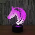 thumbnail image 1 of 3D Illusion Lamp LED Night Light 7 Colors Changing Horse Table Lamp Baby Sleeping Kids Xmas Gift Birthday Kids Xmas Gifts, 1 of 4