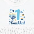 thumbnail image 4 of Inktastic My 1st Hanukkah Baby Girls Baby Dress, 4 of 5