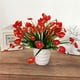 thumbnail image 5 of Wosthever Flor de Anthurium de 7 ramas con hojas, decoración de de Hotel para el hogar, centro de mesa, flor falsa de plástico Flores artificiales, 5 of 6