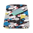 thumbnail image 2 of CADecor Geometric Shapes in Memphis Style Throw Blanket Bed Sofa Blanket 58x80 inches, 2 of 3