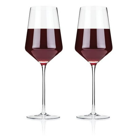 Wine Glasses Wine, Elegant Raye Crystal Bordeaux Clear Wine Glasses, Set Of 2 (Sold by Case, Pack of 4)