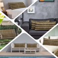 thumbnail image 6 of Black Golden Striped Body Pillow Covers 20"x54", Luxury Farmhouse Stripes Soft Brushed Microfiber Breathable Throw Pillow Covers, Decorative Pillowcase with Zipper for Couch Sofa Bedroom Living Room, 6 of 9