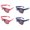 Style:Style 2;, variant on 4 PACK Mens Bulk USA American Flag Aviator Sunglasses, 4th of July Patriotic Decorations Independence Day