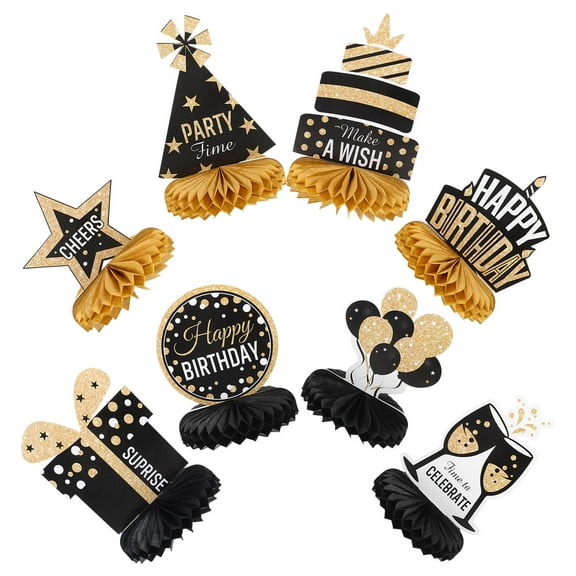 Raindrops 8pcs Birthday Honeycomb Centerpiece Party Table Decor Birthday Supplies Party Favor