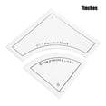 thumbnail image 2 of Under 10 Measuring Tools Creative Quilting Cutting Template Grids Crazier Template 2/3pc Set Quilt Set for Domestic Machine Cutting Mats Arts and Crafts Tools, 2 of 4