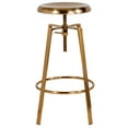 thumbnail image 6 of Emma + Oliver Barstool with Swivel Lift Seat, Gold, 6 of 11