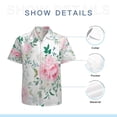 thumbnail image 7 of High Quality Hawaiian Shirts for Men Short Sleeve Aloha Beach Shirt Floral Summer Casual Button Down Shirts Blouses BNKW89, 7 of 7