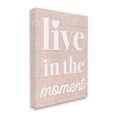 thumbnail image 3 of Stupell Industries Live In The Moment Phrase Graphic Art Gallery Wrapped Canvas Print Wall Art, Design by Lil' Rue, 3 of 7