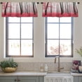 thumbnail image 3 of LALILO Kitchen Curtain Valance Autumn Forest Forest Magic Rod Pocket Window Curtain 52"x 18" Set of 2, 3 of 5