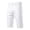 White, variant on Mens Slim Straight Shorts Elastic Drawstring Waist Side Pockets Short Jeans Breathable Lightweight Summer Daily Classic Casual Pants Black 32