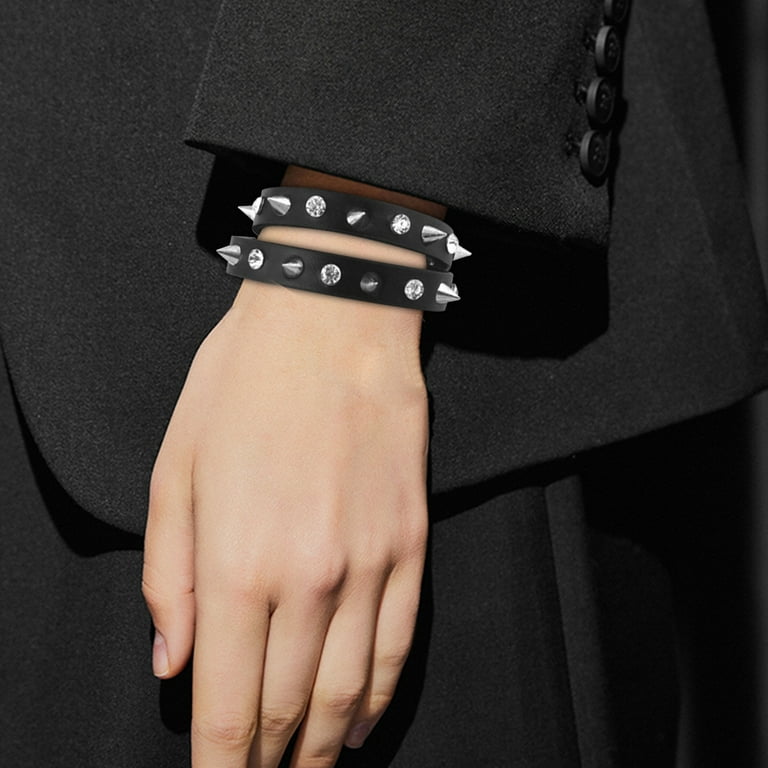Layered clearance spike bracelet