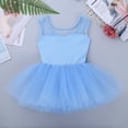 thumbnail image 2 of iiniim Kids Girls Ballet Leotard Dancewear Sleeveless Mesh Splice Layered Tulle Tutu Dress Gymnastics Dance Skirt, 2 of 7