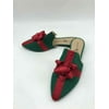 Pre-Owned Katy Perry Green Size 6.5 Bow Pointed Toe Flats