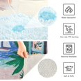 thumbnail image 3 of Yayeee Bath Rug for Bathroom Floor Non Slip Contour Fluffy Soft Absorbent Mat, 20"x24", Pink Seaside, 3 of 7