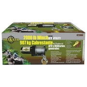 Keeper KT2000 Electric Winch 1.2 Horsepower 2000 Pound ATV with 50 Foot Cable