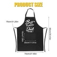 thumbnail image 2 of AOWOO Funny Cooking Aprons for Men Women - Cotton Apron with 2 Pockets for Dad Mom, Adjustable Kitchen Cooking Aprons, BBQ Grilling Chef Apron - Father's Day Gifts for Dad Husband, 2 of 7