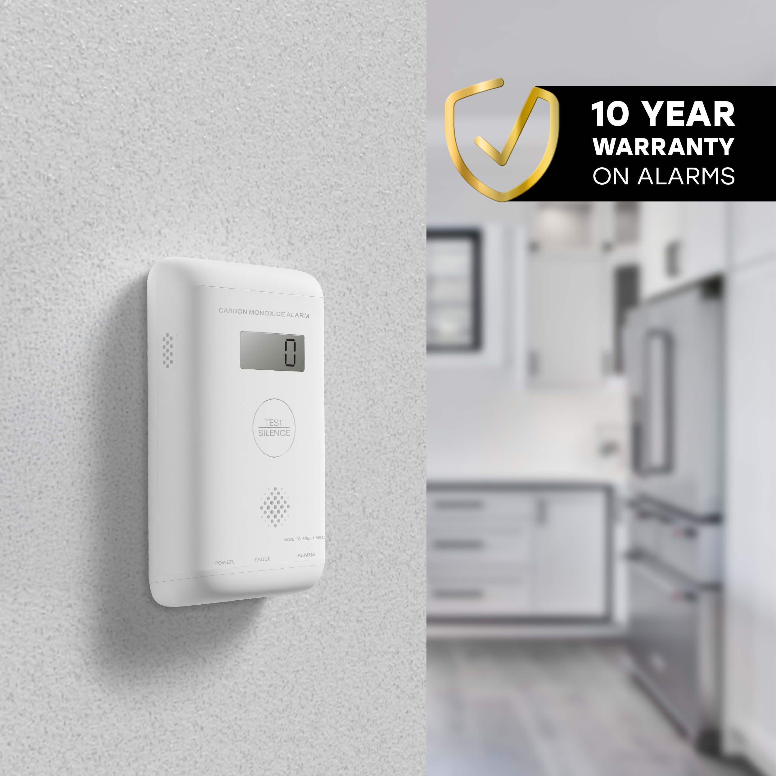 Universal Security Instruments Plug-in, Carbon Monoxide Alarm, with Battery Backup