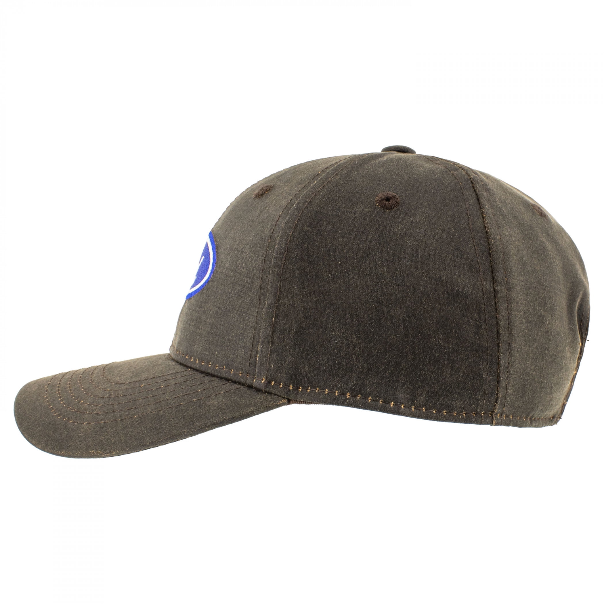 Ford Classic Oval Script Logo Brown Suede Adjustable Curved Bill Hat