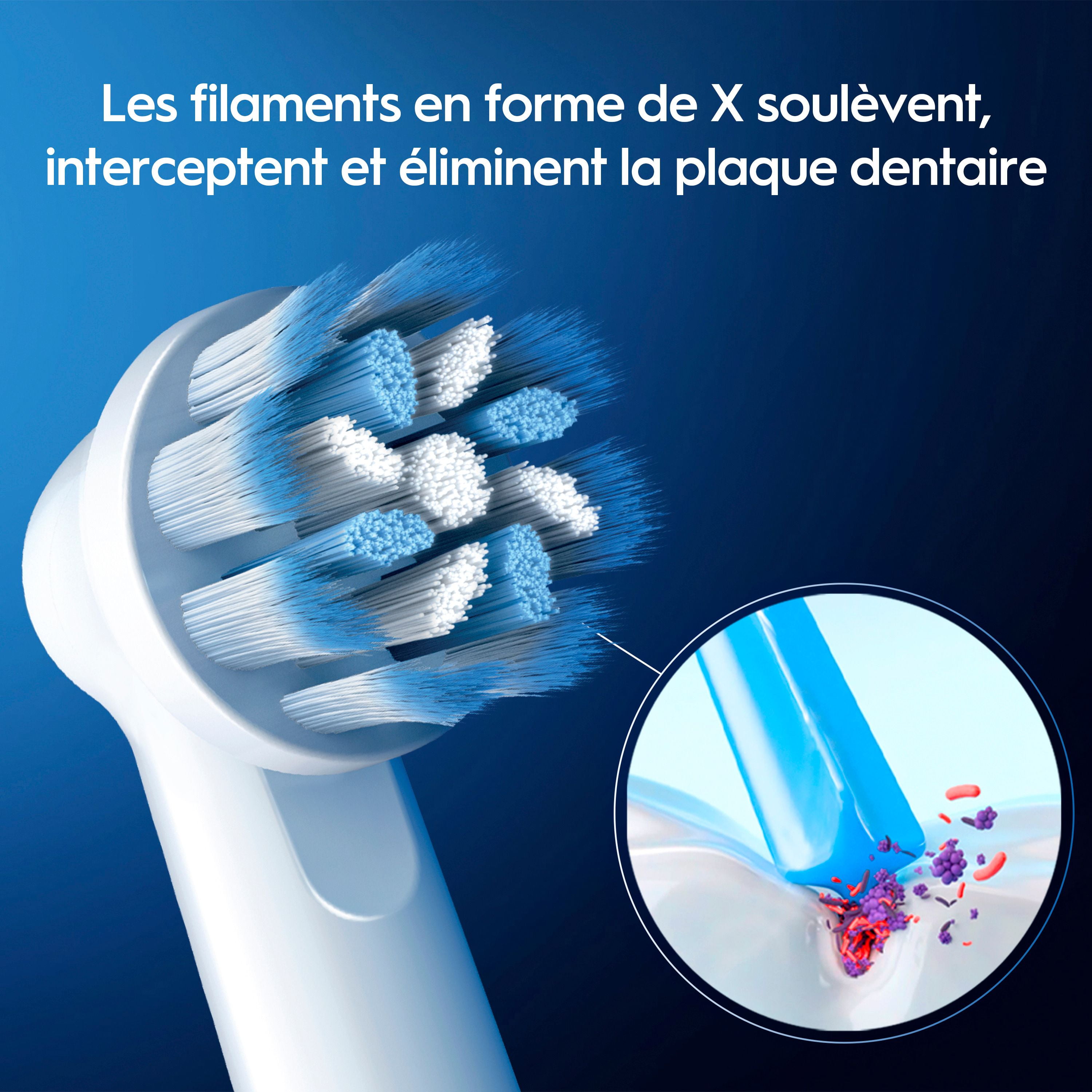 Brossettes de rechange Oral-B Sensibilité et gencives X filaments en X