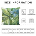 thumbnail image 6 of Acheng Green Tropical Leaf Pillow Cover Monstera Palm Leaves Couch Pillow Cases Botanical Plant Summer Throw Pillows Set of 2 Home Decor for Living Room Bedroom Bed Cushion Outdoor White, 6 of 6