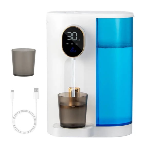 Automatic Mouthwash Dispenser, Wall Mounted with Magnetic Cups, Hands-Free Design with 3 Adjustable Dispensing Levels