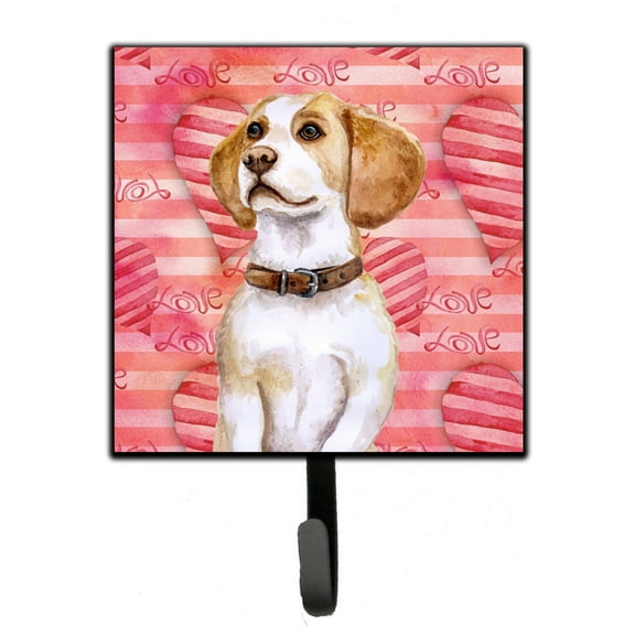 Beagle Love Leash or Key Holder Red