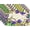 no090, variant on Mardi Gras Placemats Set of 4 Purple Iris Fleur De Lis Table Mats Fat Tuesday Brazil Carnival Masquerade Party Birthday Decorations and Supplies for Home Table-12×18''''