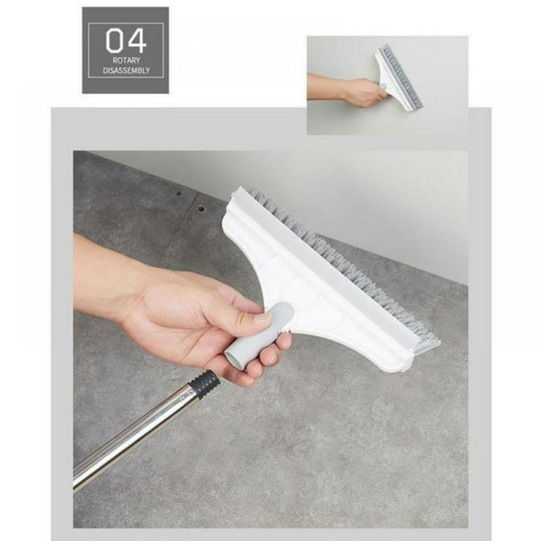 Cleaning Brush Floor Scrub Long Handle Bathroom Kitchen Tile Wiper Broom  New
