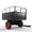 Red, variant on 750 lbs Steel Garden Utility Trailer with All Terrain Tires & Removable Sides, 17 Cubic Feet Heavy Duty ATV Dump Cart Tow Behind Lawn Mower Trailer for Garden,Yard, Lawn, Yellow