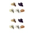 thumbnail image 2 of Jumpingount Sombrero de sol para mujer, con lazo, ala grande, de paja, con protección , sombrero de cúpula, plegable, para playa, verano, para caqui 2Conjunto, 2 of 6