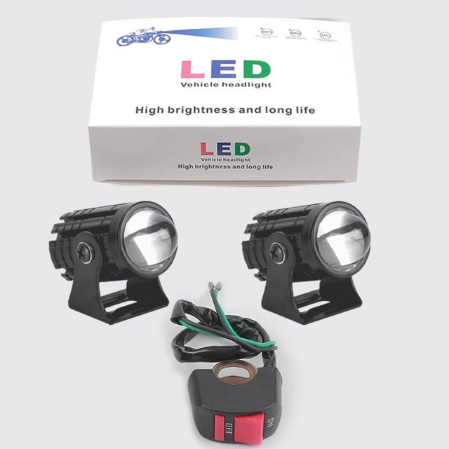Luces de motocicleta led faros delanteros láser para automóvil eléctrico resaltan focos multicolor mini luces pequeñas de acero para automóvil