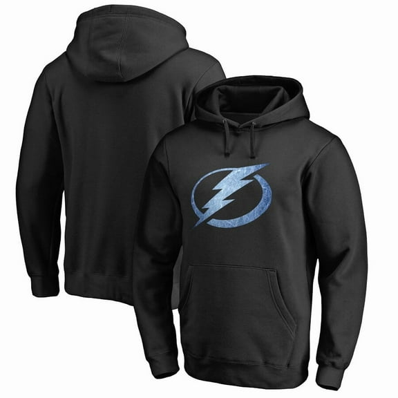 Men's Black Tampa Bay Lightning Rinkside Pond Hockey Pullover Hoodie