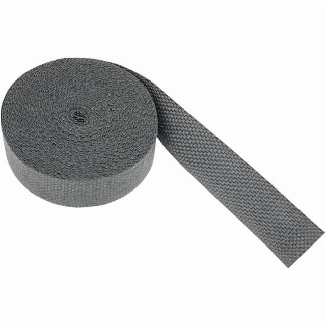 Helix Racing Exhaust System Wrap 501-2000 50 Foot Length; 2 Inch Width; Black; Fiberglass; Withstands 1200 Degree Fahrenheit Direct Heat