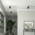 thumbnail image 5 of Evelyn&Zoe 8" Gold/Black Semi Flush Mount, 5 of 5