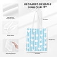 thumbnail image 4 of ZNDUO Canvas Tote Bag, Striped Geometric Patterns Pattern Reusable Grocery Bags for Shopping, Gym, School, Beach, 4 of 8
