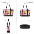 thumbnail image 6 of FORMRS Canvas Laptop Tote Bag for Women with 15.6" Computer Compartments Shoulder Handbag, Art Geometric, 6 of 7