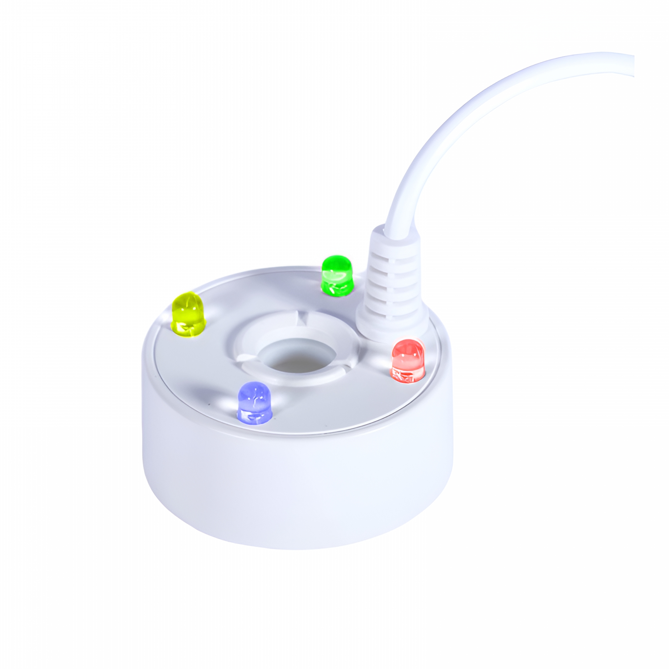 HIBIBUD 4 Leds Mist Maker Fogger Air Humidifier Nebulizer for Water Fountain Pond White
