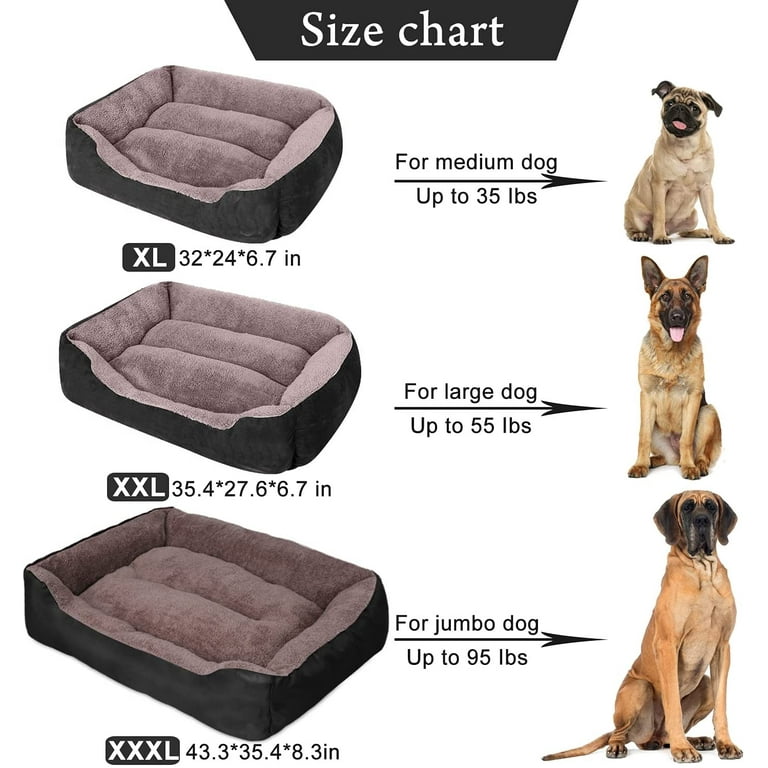 Fullage Pet Dog Bed for Medium Dogs(XXL-Large for Large Dogs),Dog Bed with  Machine Washable Comfortable and Safety for Medium and Large Dogs Or  Multiple - Walmart.com