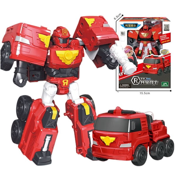 Juguetes de Robot de transformación Tobot de Corea, figuras de acción de dibujos animados de Tobot Brothers, coche de deformación, vehículo grande, regalos para niños Fivean unisex