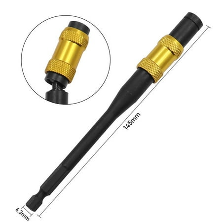 

Leke 145mm 6.35mm Hex Magnetic Ring Screwdriver Bit Extension Rod Quick Change Holder