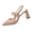 Exquisite Shoes - Khaki, variant on Women Closed Toe Pointed Slingback Pumps Summer Block Heel Shoes with Ankle Strap Elegant Casual Formal Footwear for Wedding Guest and Grad Season
