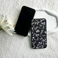 thumbnail image 5 of Compatible with iPhone 15 Plus Case Cute Bownot Women Girls Pink Ribbon Bow Pattern Aesthetic Design Shockproof Soft Slim TPU Fashion Protective Phone Cover-Black, 5 of 7