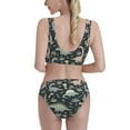 thumbnail image 5 of High Waisted Bikini Sets For Women, Cartoon Cute Dinosaur Print Swimsuits Tummy Control, Two Pieces Bathing Suit, 5 of 8