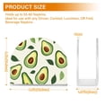 thumbnail image 2 of Ryvnso Acrylic Napkin Holder Table Kitchen Paper Tissue Organization 2 Pack Avocado and Leaf, 2 of 7