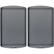 GoodCook Set of 2 Large 17" x 11" Nonstick Steel Multipurpose Cookie Sheets, Gray