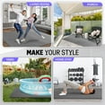 thumbnail image 3 of Yes4All Gym Flooring for Home Gym, 12 SQ. FT Puzzle/Interlocking Exercise Mat, EVA Foam Floor Tiles Padding with Border, Gray, 3 of 7
