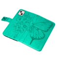 thumbnail image 7 of SaniMore Case for iPhone 14 Plus (6.7" 2022), PU Leather Luxury Embossed Butterfly Glitter Diamond [Wrist Strap & Card Slots & Flip Kickstand] Full-body Shockproof Wallet Cover, reen, 7 of 7