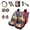 Cute Cat Pattern, variant on Chririnla Camo Eagle Car Seat Cover Split Covers Classic Car Front Back Seats Covers Sets 14 Pack with Handbrake Protector, Safety Belt Pads, Coasters, Auto Interior Essentials