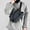 Dark Gray, variant on Yaoyar Messenger Shoulder Aesthetic Crossbody Cute Bag, Lightweight Waterproof Travel Tote Satchel Purse Bags Business Bag