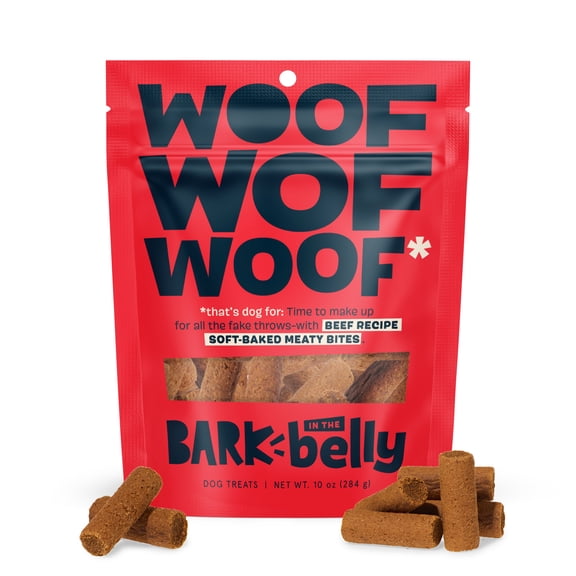 BARK In the Belly Soft-Baked Meaty Bites Beef Recipe Dog Treats, 10oz